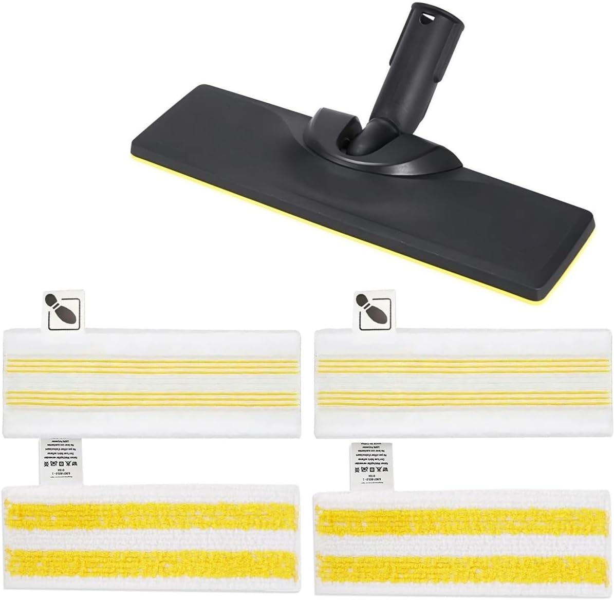 5 Stück Bodendüsenset Zubehör Für Kärcher Dampfreiniger Easyfix Sc2 Sc3 Sc4 Sc5, 1 Bodendüse 4 Mikrofaser Bodentücher Ersatzteile