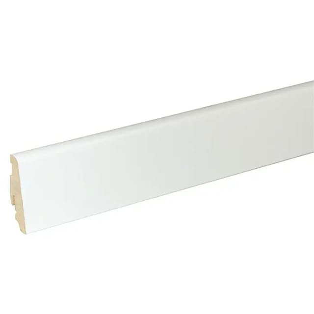 Fußleiste 240 cm 58 x 19 mm weiß Leisten - Fn Neuhofer