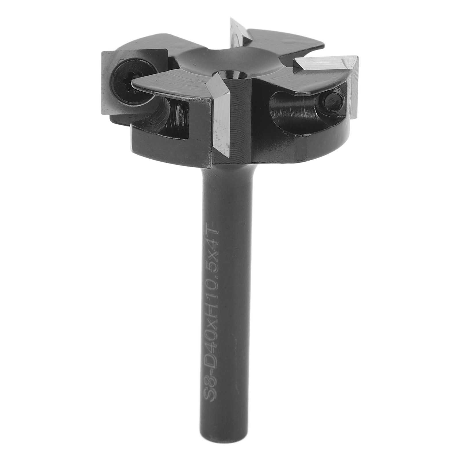 4-schneidiger Planfräser, 8 Mm Schaft, 40 Mm Schnittdurchmesser, Fräswerkzeug Für Die Holzbearbeitung