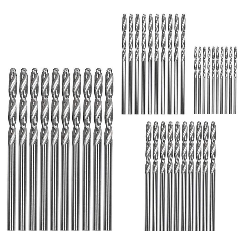 Set Mit 40 Titanbeschichteten Hss-bohrern (hochleistungsschnellstahl) – 0,6 Mm / 1,0 Mm / 1,5 Mm / 2,0 Mm