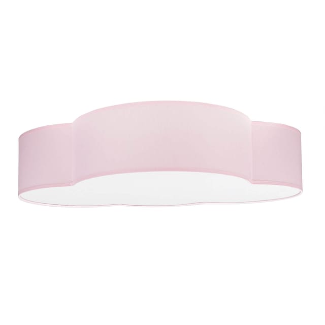 Licht-erlebnisse - Kinderzimmerleuchte Decke Rosa Stoff Wolke 2x E27 Deckenlampe Baby Kinder