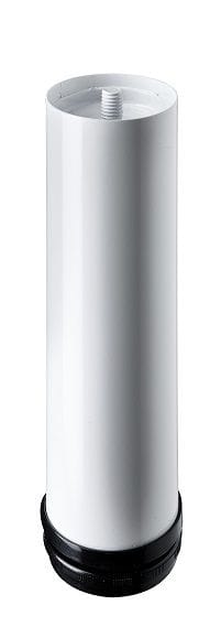 Hettich - Möbelfuß 6,0 x 20 - 23 cm Stahl weiß - 1 Stück Möbelfuß