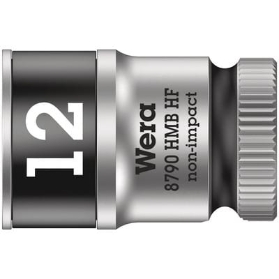 WERA Steckschlüsseleinsatz 6-kant 3/8" 12mm mit Haltefunktion