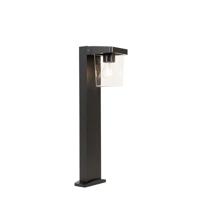Qazqa - Moderne stehende Außenleuchte schwarz 60 cm IP54 - Chimay