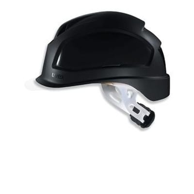 Uvex - Schutzhelm pheos e-s-wr schwarz kurzer Schirm Drehrad 9770.931