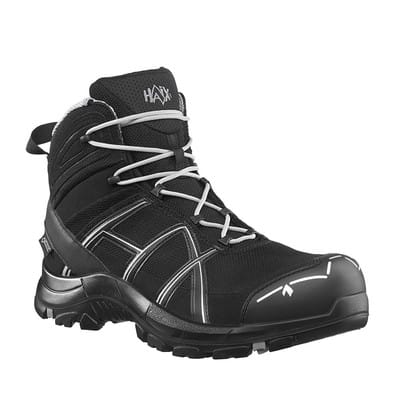 Haix - Sicherheitsstiefel Safety 40 mid black-silver S3 Gr. 41 (Uk 7)