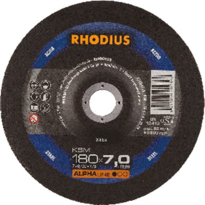 Ksm, 10 Stück, 180 x 7,0 mm, Schruppscheibe - Rhodius