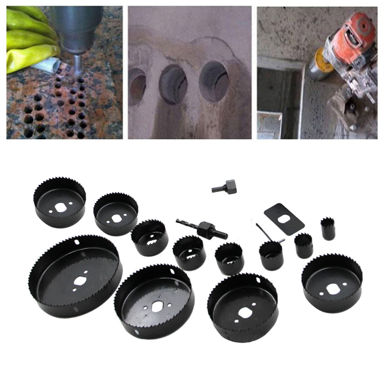 16-teiliges Lochsägen-set Aus Kohlenstoffstahl, Verschleißfest, Präzise, Effizient, Bohrer-set Für Die Holzbearbeitung