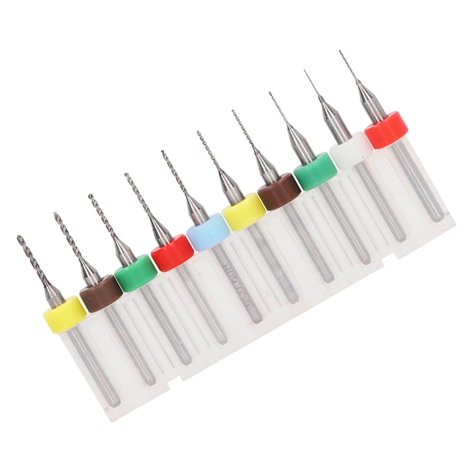 Set Mit 10 Spiralbohrern, 1/8 Zoll Schaft, Wolframstahl, Hohe Härte, Verschleißfestigkeit, Durchmesser 0,3-1,2 Mm, Präzises Bohren.