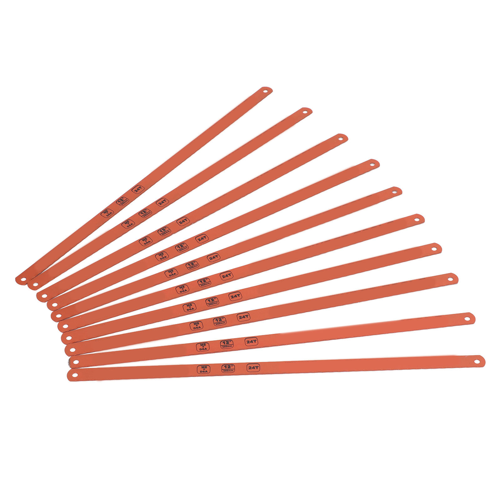 12-zoll-metallsägeblatt Mit 24 Zähnen, Packung Mit 10 Hss-blättern, Robust Und Langlebig Zum Schneiden Von Metall, Holz, Kunststoff Und Rohren.