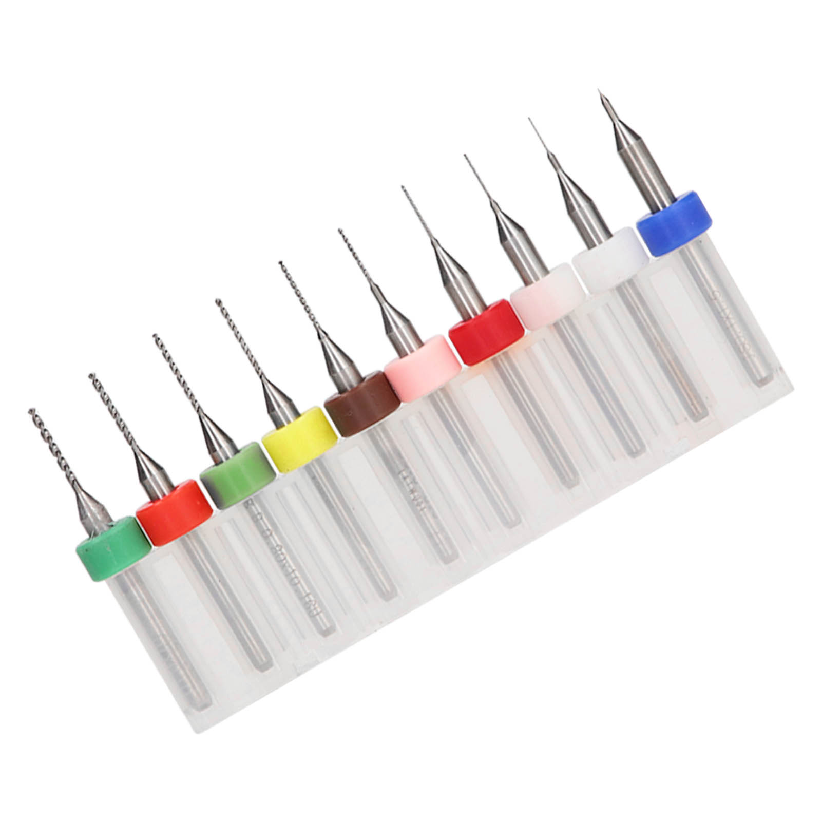 Set Mit 10 Mikro-wolframstahlbohrern, 1/8 Zoll Schaft, Hohe Härte, Verschleißfestigkeit, Durchmesser 0,1-1 Mm, Präzises Bohren.