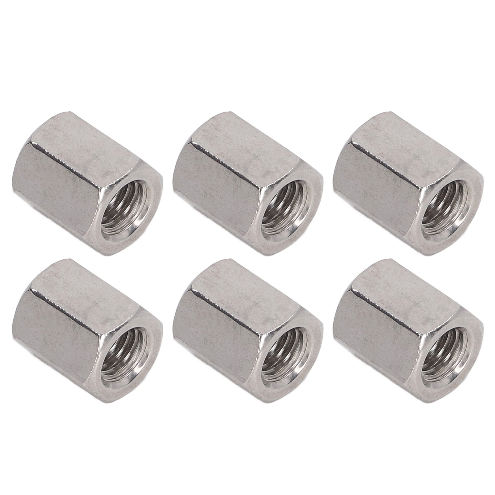 M8x1,25 L15mm Sechskant-verbindungsmuttern, 20er-pack, Edelstahl 304, Gewindeverbinder Für Stangen, Bolzen Und Mechanische Schrauben.