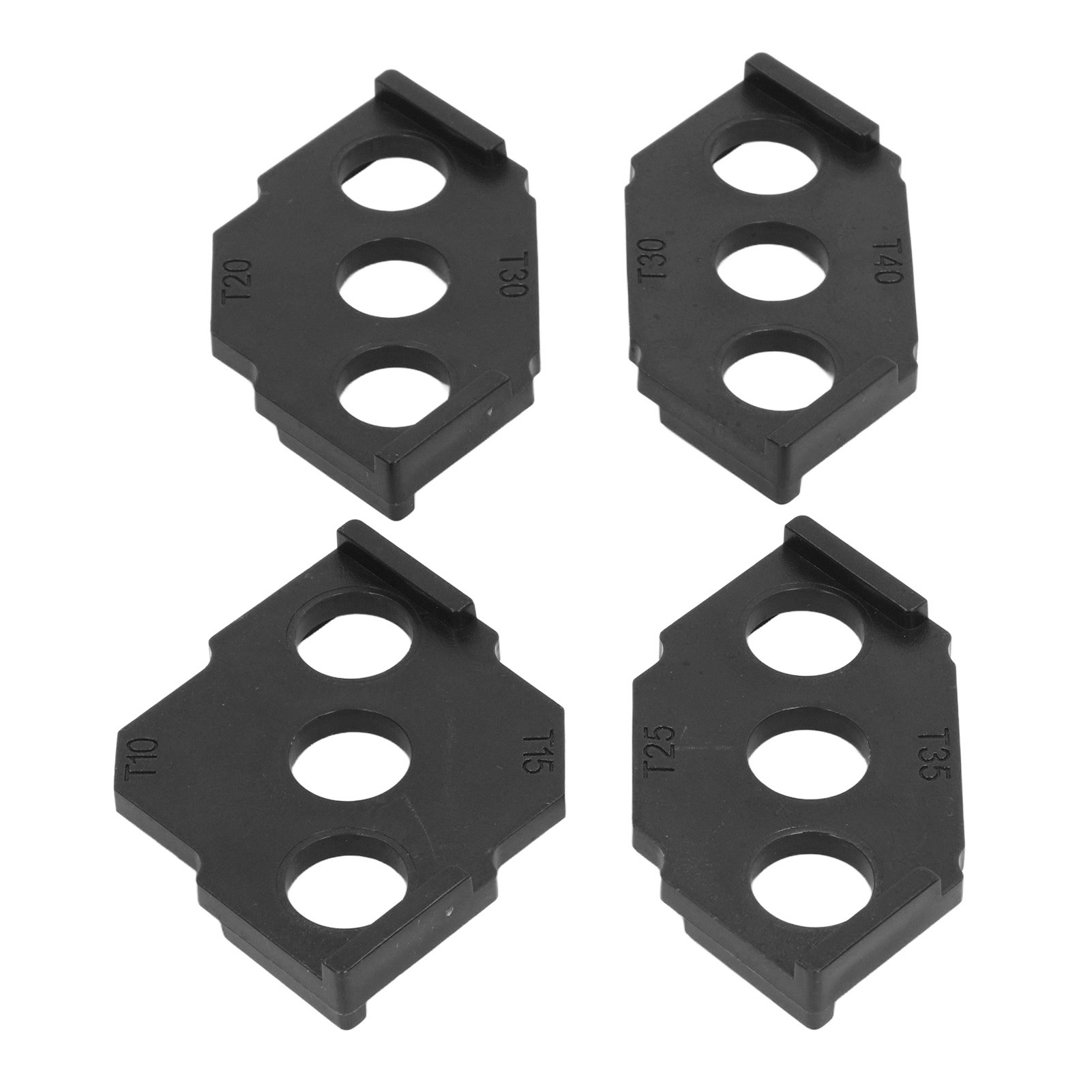 Set Mit 4 Frässchablonen Für Holz, Winkel- Und Gehrungsschablone, Fräsführung, Schwarz, Präzise Ausrichtung