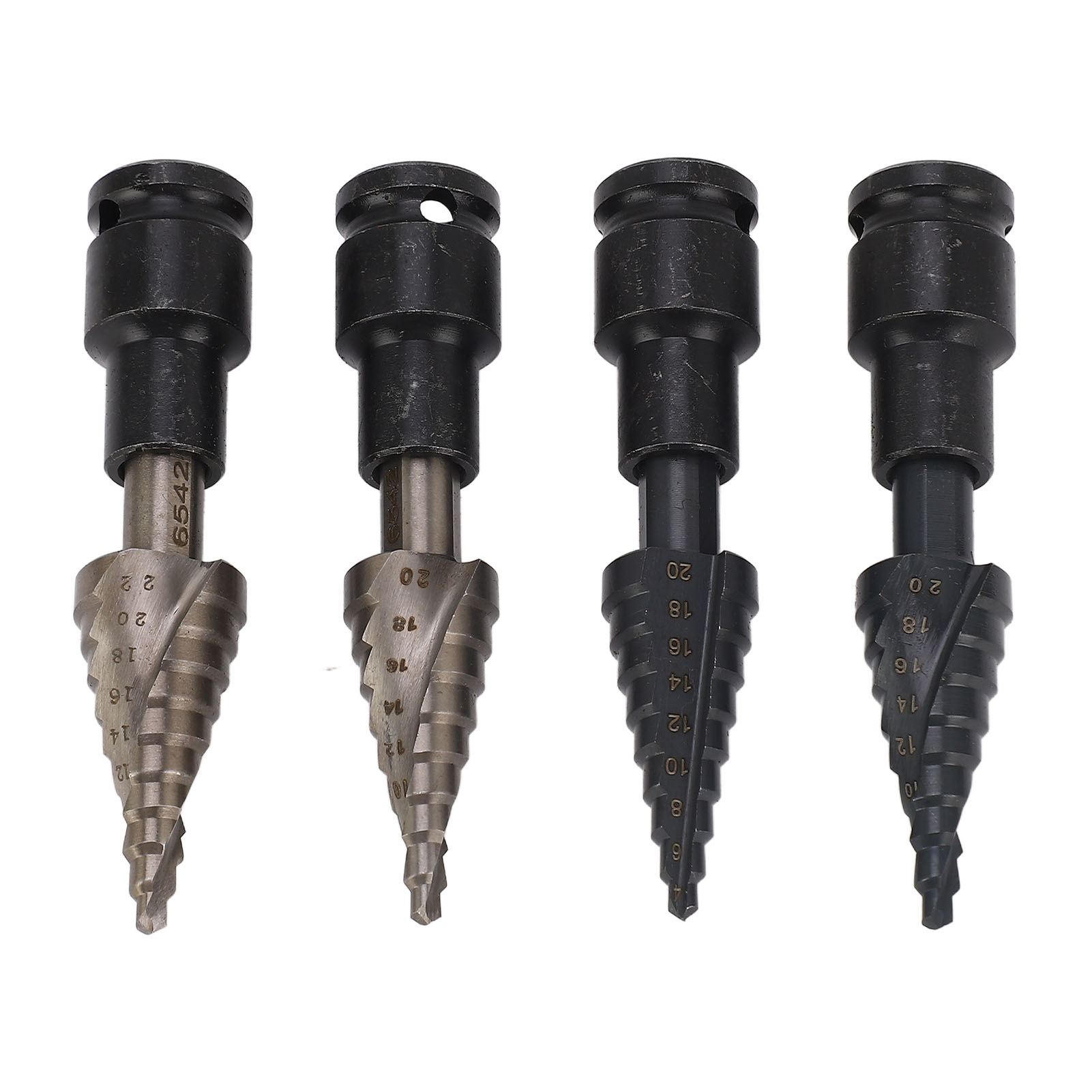 4-teiliges Stufenbohrer-set, Spiral- Und Nutbohrer, Hochfester Stahl, Für Elektrische Bohrmaschinen, Schraubendreher Und Säulenbohrmaschinen.