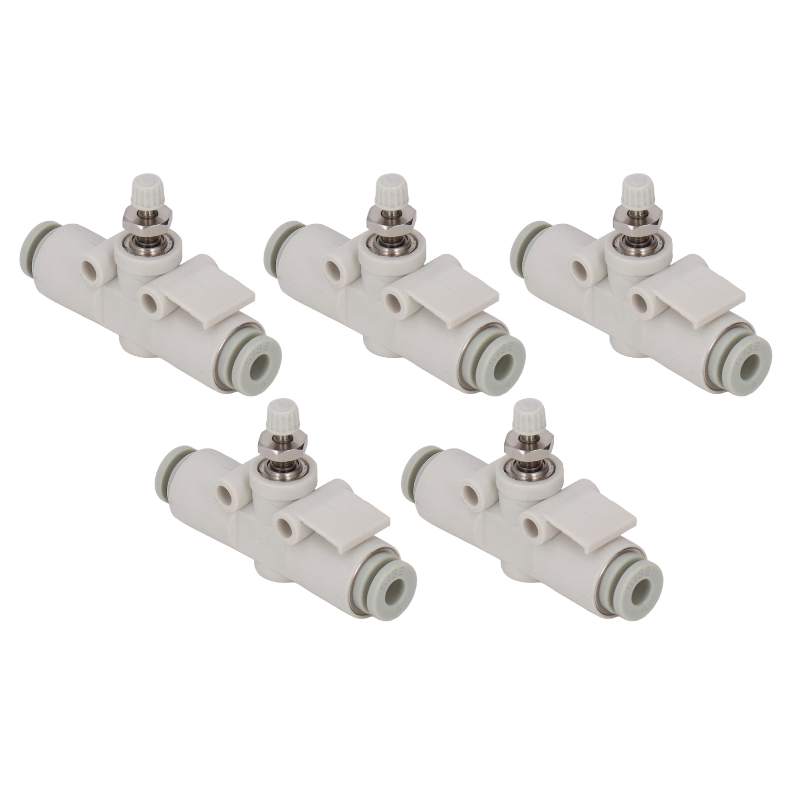 5-teiliges Pvc-geraddruckventil, Pneumatische Steuerarmatur Für Rohre Mit 4 Mm Durchmesser, Gerader Durchgang