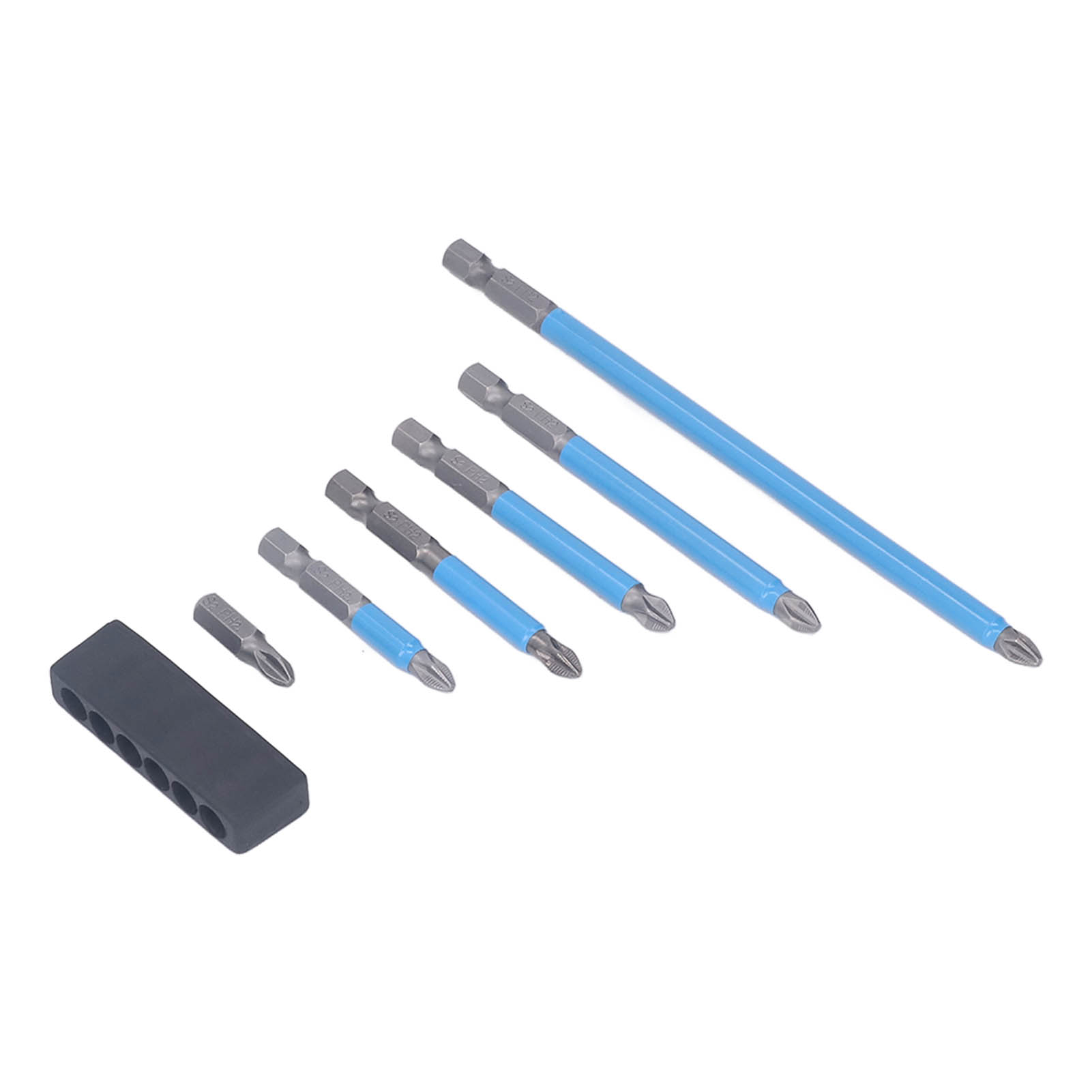 Set Mit 6 S2-antirutsch-magnetschraubendreherbits, Für Elektrische, Pneumatische Und Akku-bohrmaschinen, Professionelles Schraubzubehör.