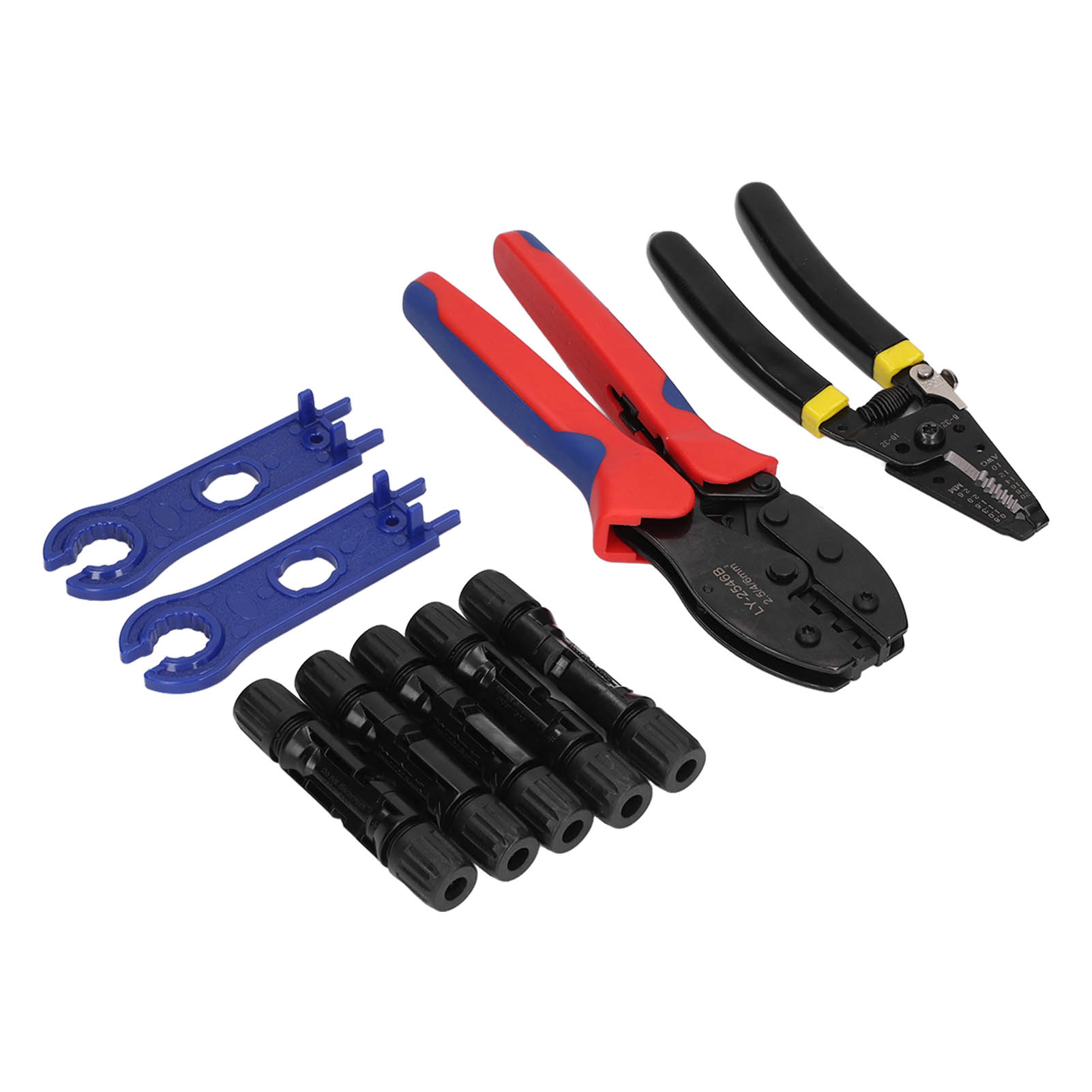 Crimpzange Und Schraubenschlüssel Für Solarstecker, Praktisches Set Mit Aufbewahrungstasche, Photovoltaik-verkabelungswerkzeug.