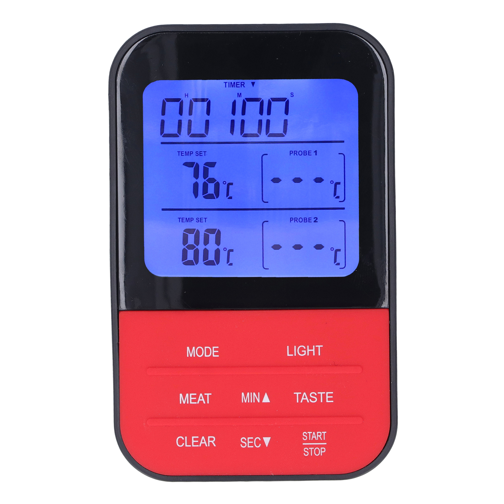 Digitales Fleischthermometer Mit Lebensmittelsonde, Fernbedienung Und Sofortanzeige Für Küche Und Grill.
