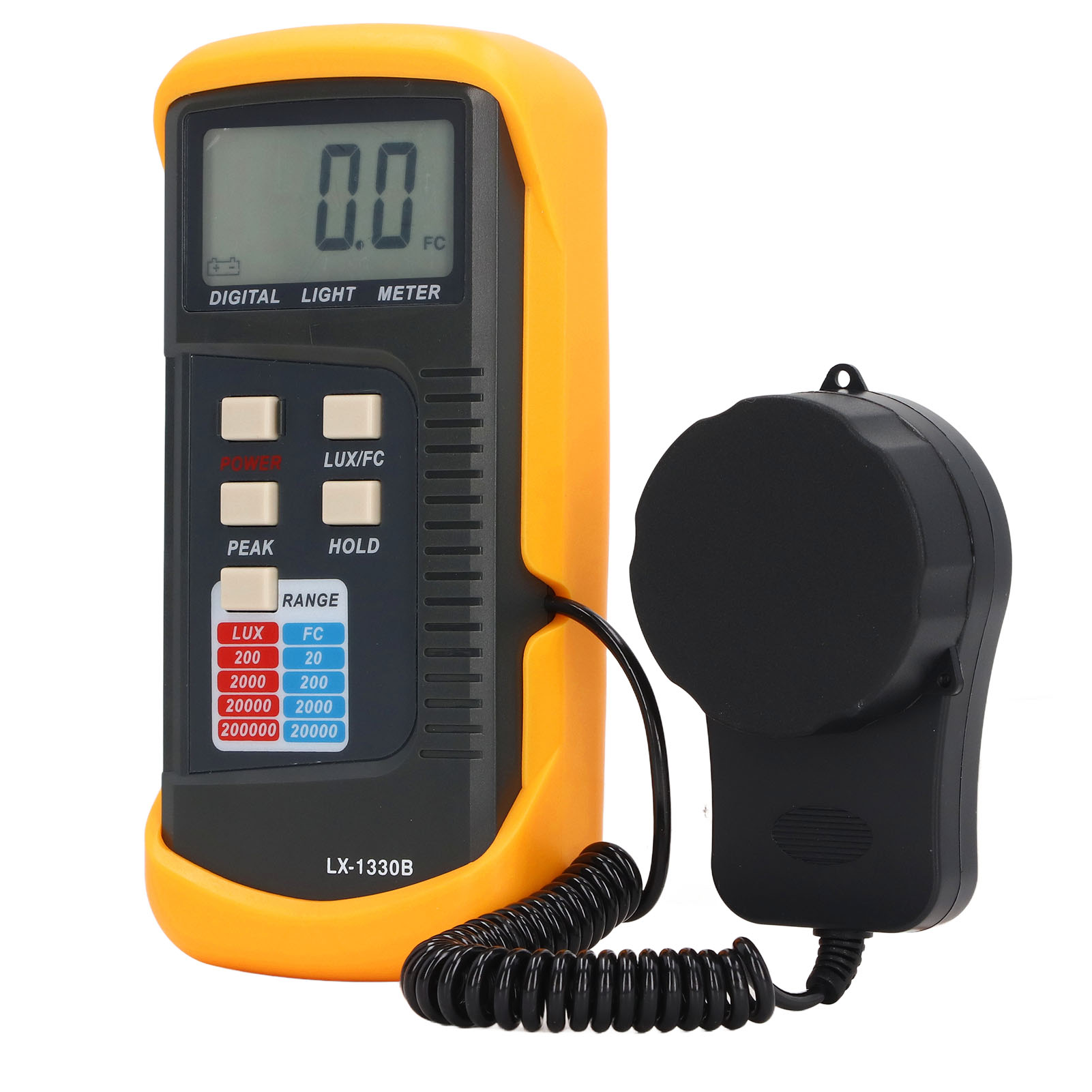 Digitales Luxmeter Mit Lcd-bildschirm, 0,1–200000 Lx, Beleuchtungsstärkemessung Mit Aufbewahrungsbox Für Das Bücherregal