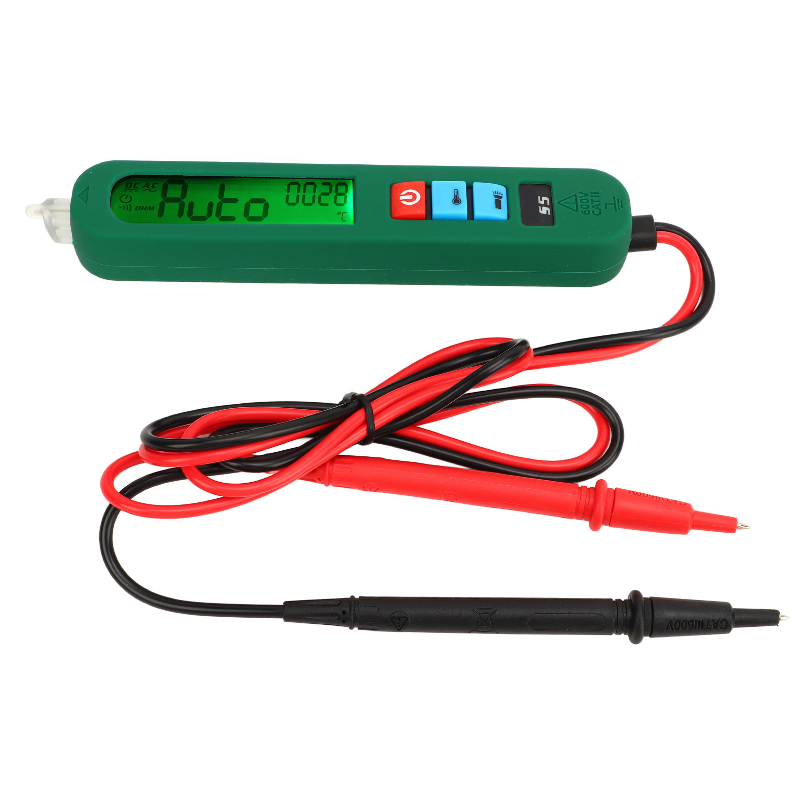 Digitales Stiftmultimeter, Elektrischer Prüfer Mit Explosionsgeschützter Funktion, Hohe Präzision, Wiederaufladbar, Misst Widerstand Und Spannung, Tragbares Diagnosegerät.