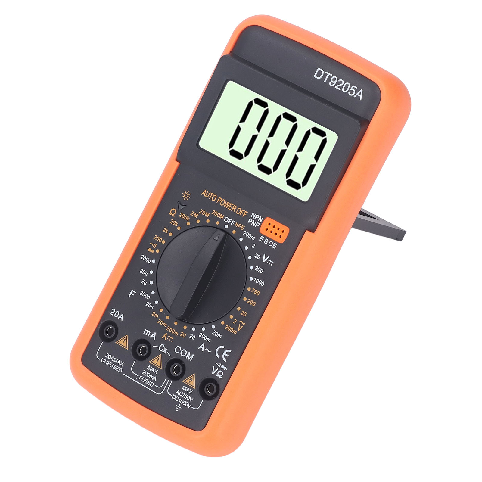 Digitales Multimeter Mit Lcd-bildschirm, Tragbarer Diodentester, Misst Spannung, Strom Und Widerstand, Voltmeter Und Amperemeter