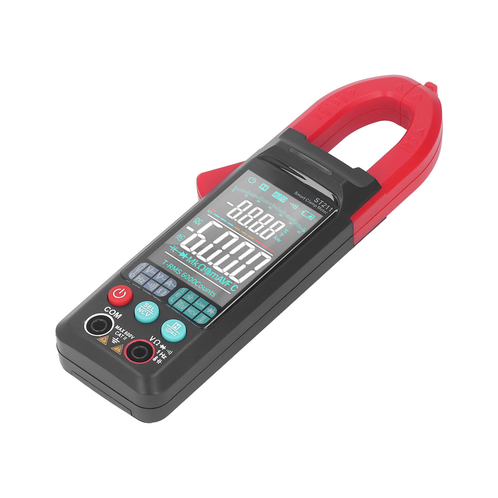 Digitales Zangenmultimeter Mit Großem, Automatischem Display, Flammhemmend, Messung Von Gleich- Und Wechselstrom, Widerstand, Spannung Und Stromstärke.