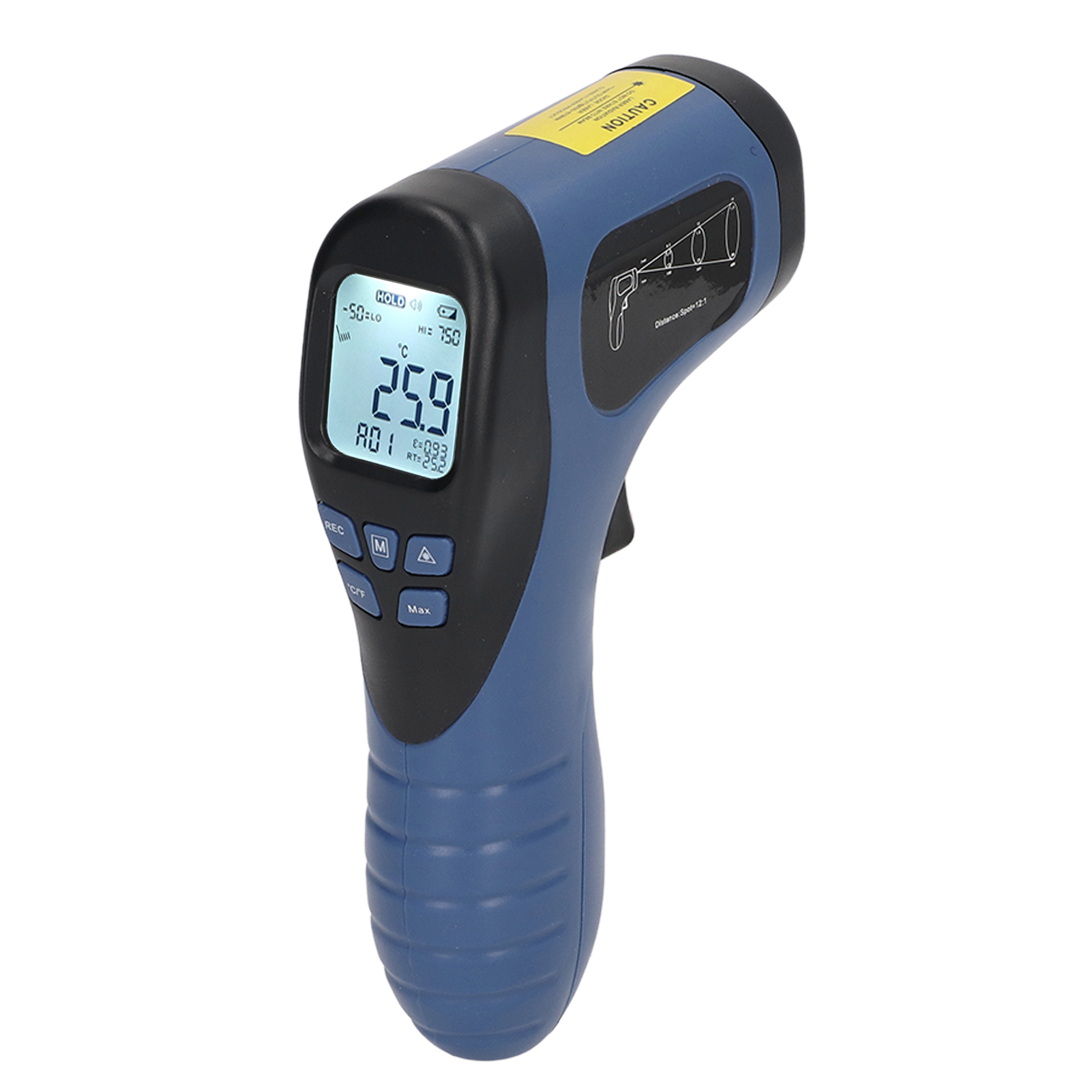 Berührungsloses Infrarot-laserthermometer -50 °c Bis 750 °c, Tragbares Industrielles Temperaturmessgerät, Wärmebildkamera