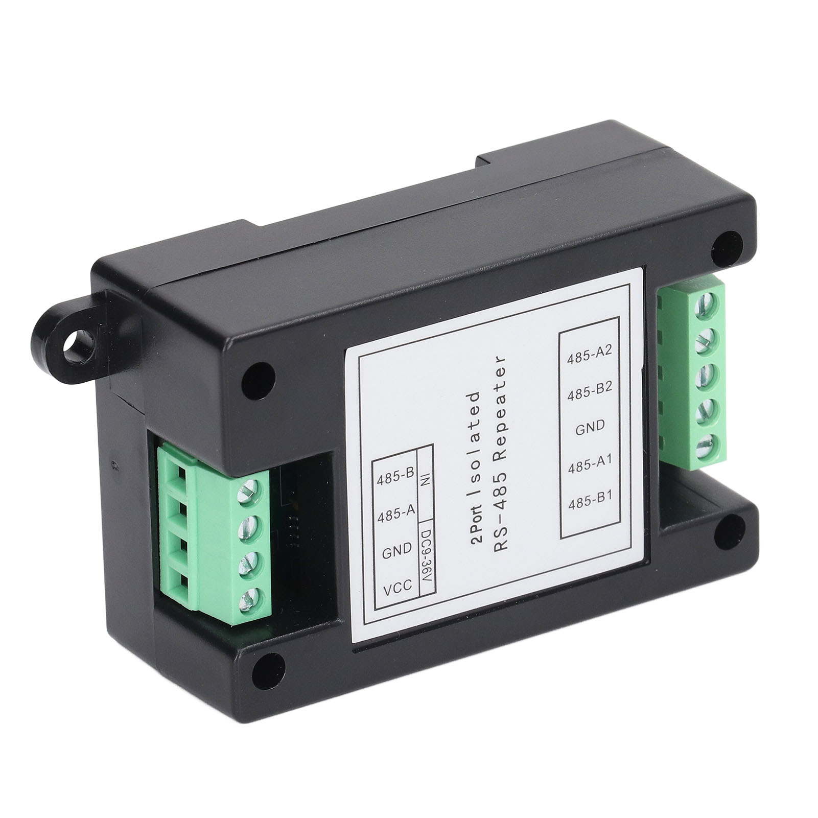 Industrieller Rs485-repeater Mit 2 Isolierten Kanälen, Photovoltaik-isolationsmodul, 9-36v Dc-stromversorgung, Robustem Signalregenerator.