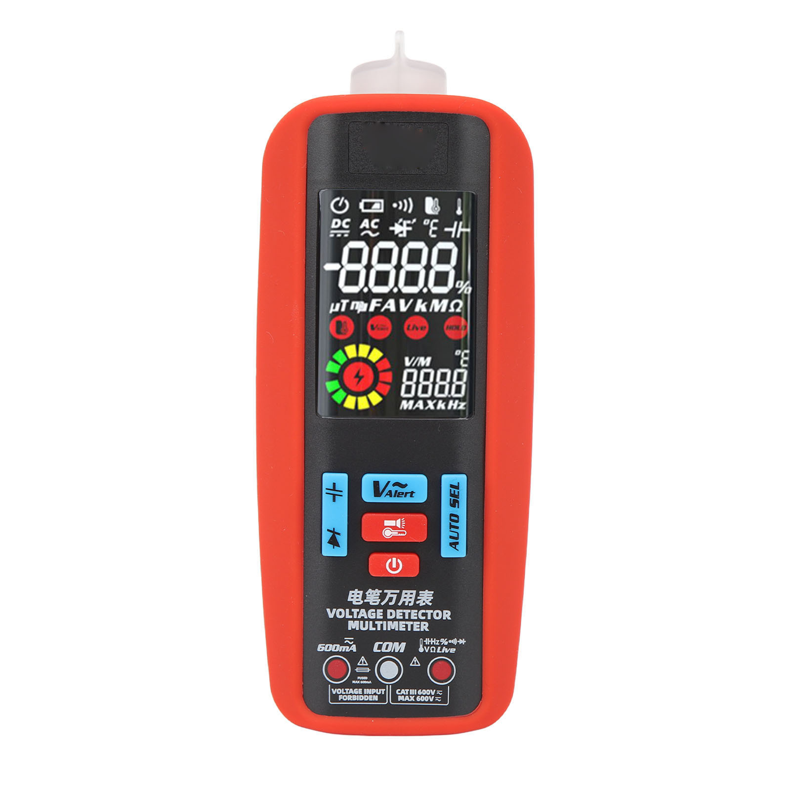 Wiederaufladbares Digitales Multimeter Mit Farbdisplay, Intelligenter Ohm-, Volt- Und Ampere-tester, Hohe Genauigkeit, Professionelles Elektromessgerät