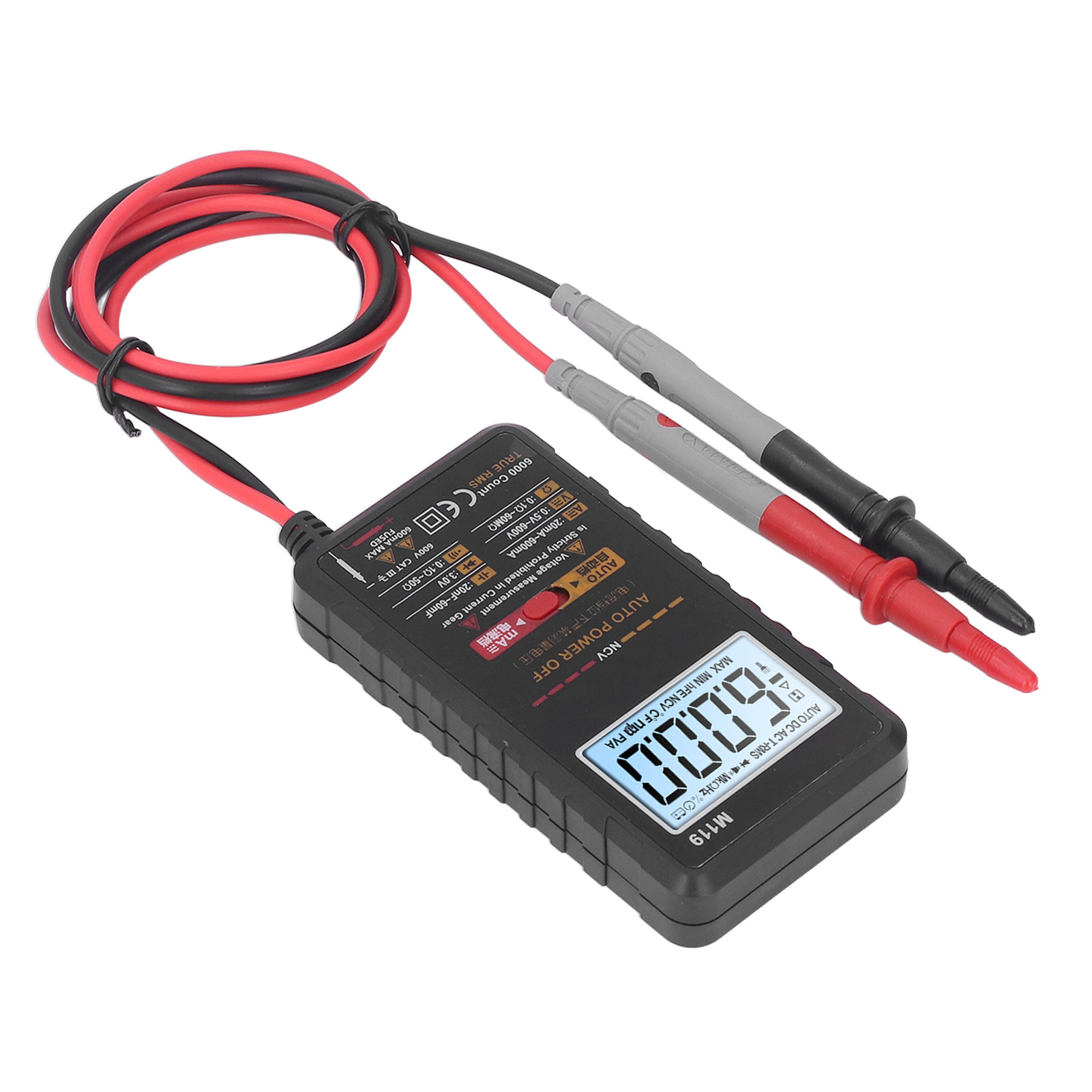 Tragbares Digitales Multimeter Mit Automatischer Bereichswahl, Berührungsloser Spannungs-, Strom- Und Widerstandsmesser, Professionelles Elektromessgerät