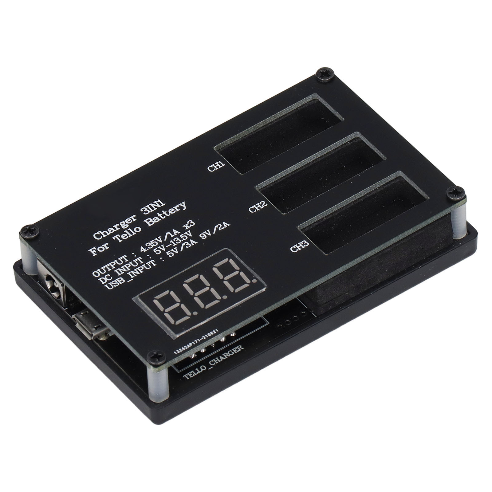 3-port-ladegerät (4,35 V, 3 A), Parallel-balancer, Batterieerhaltung, Erweiterung, Gleichstrom, Erhaltungsladung, 3 Ausgänge