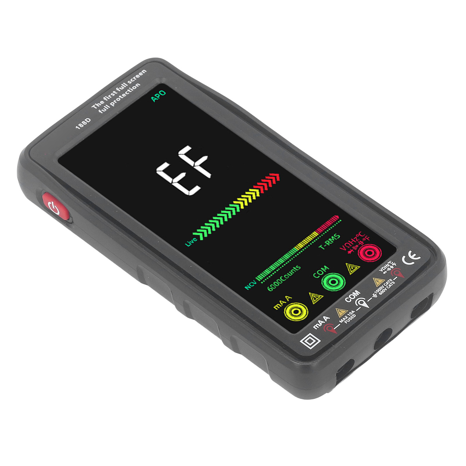 Wiederaufladbares, Intelligentes Digitales Multimeter, Automatischer Tester, Voltmeter, Ac/dc-spannungs-/widerstandsmesser, 1000 V Dc, 750 V Ac