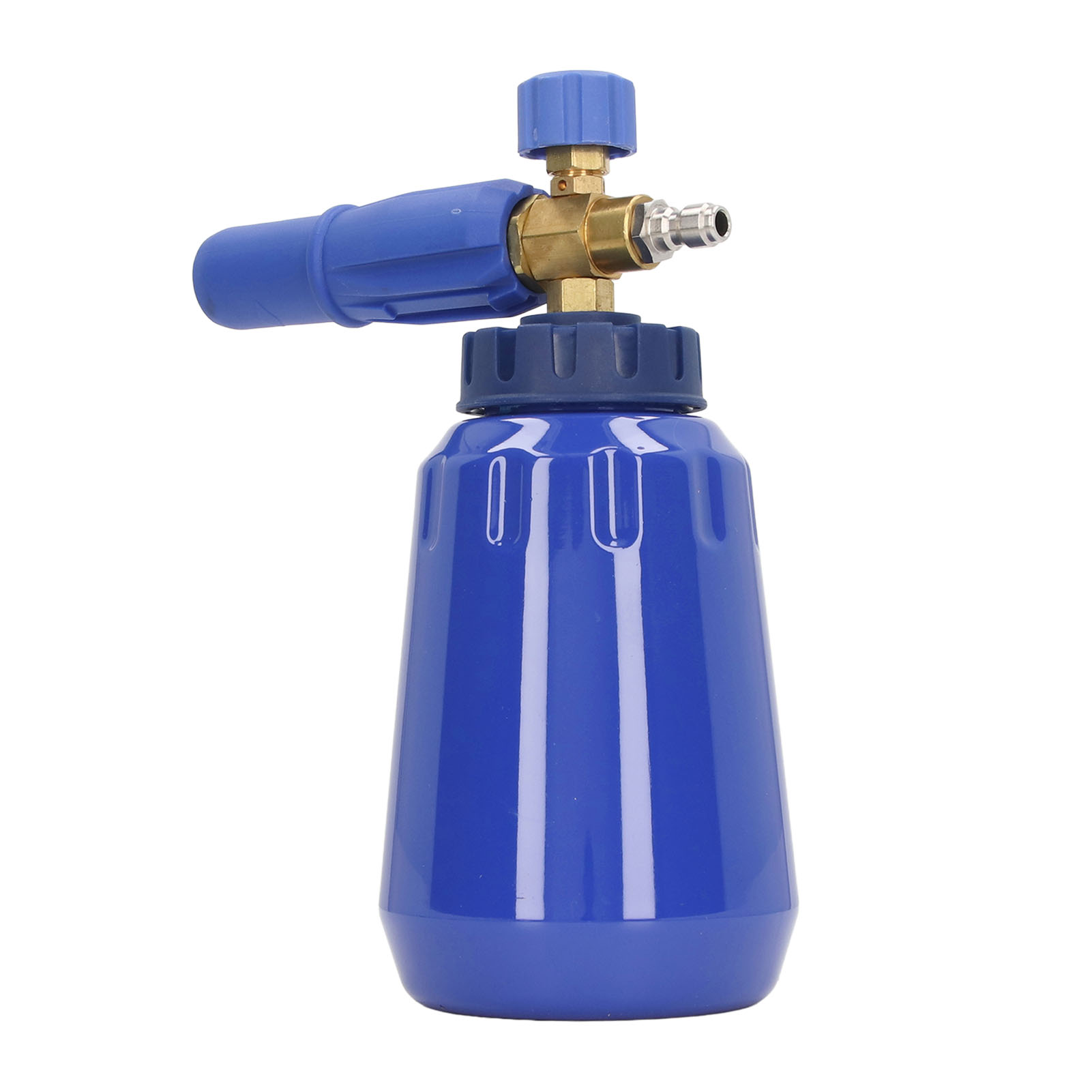 1-liter-schaumgenerator (4000 Psi), Einstellbarer Hochdrucksprüher, Waschkanister Mit 1/4-zoll-npt-schnellanschluss, Blau