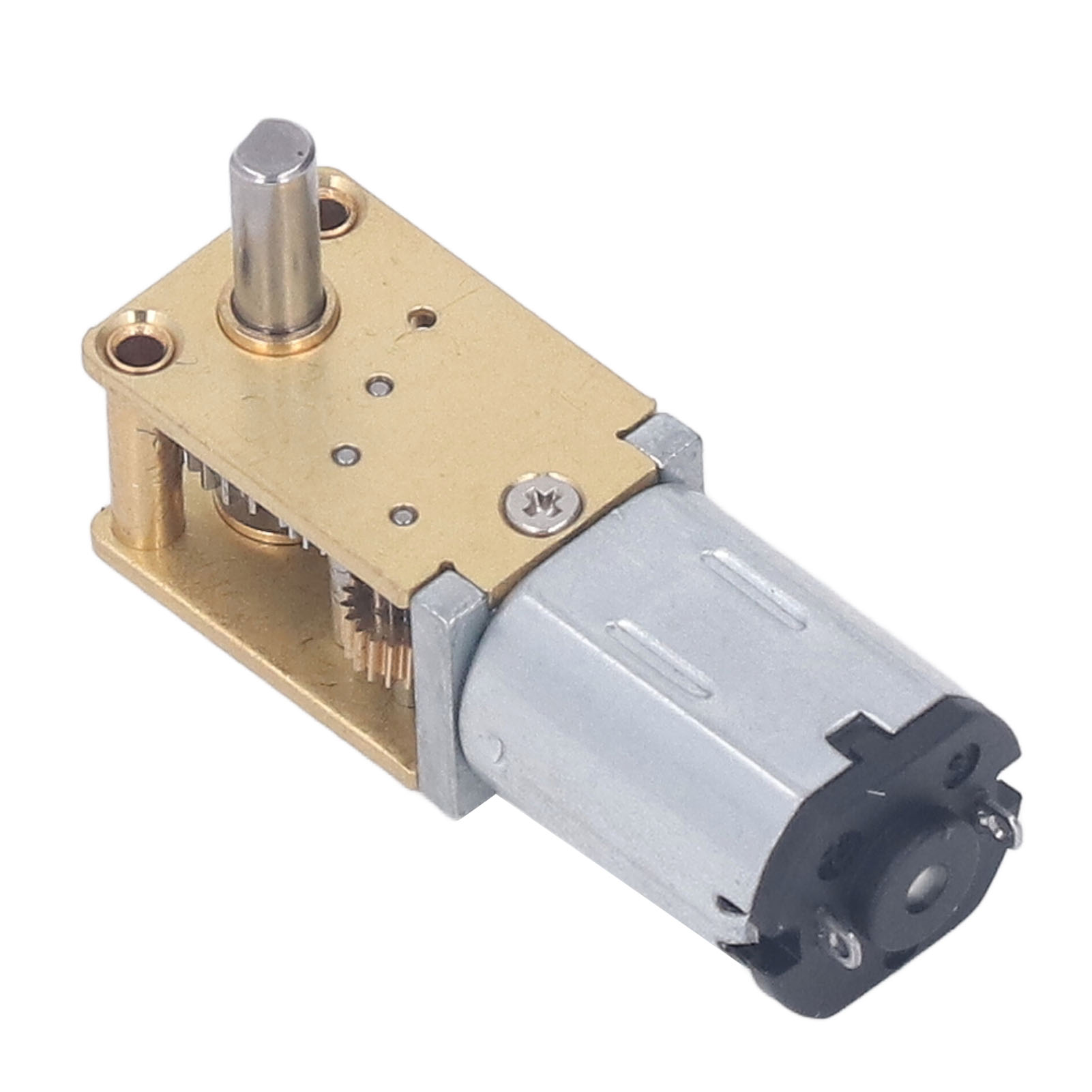 12-v-gleichstrom-schneckengetriebemotor, Einwellen-untersetzungsgetriebe, 1218-n20 Mikrobürstenmotor, 136 U/min, Übersetzung 1:118, Mit Fester Halterung, Niedrige Drehzahl