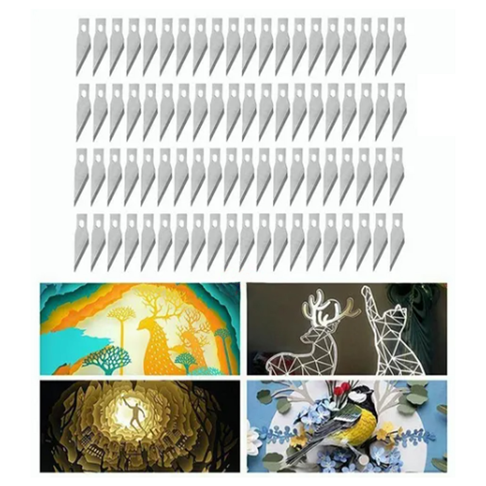 100 Schneidklingen Aus Aluminiumlegierung, Präzisionsgraviermesser, Ersatzset Für Pretul