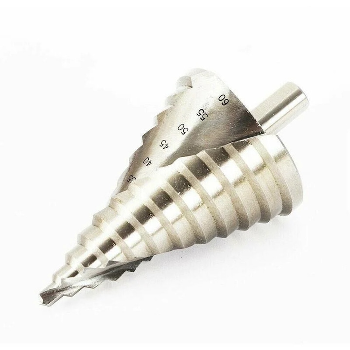 Hss-kegelbohrer 6–60 Mm, 12 Mm Schaft, Stufenbohrer Für Stahl, Pvc Und Dämmplatten, 3er-set