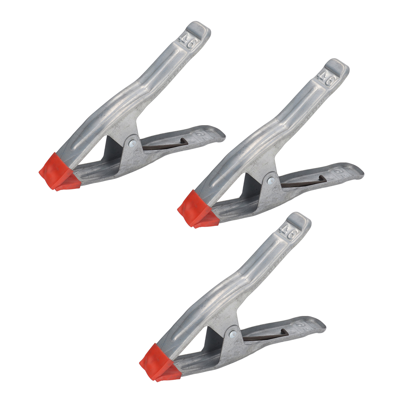 Set Aus 3 9-zoll-federklemmen Aus Verzinktem Eisen, A-förmige Klemmen Für Holzarbeiten, Zum Befestigen Von Brettern Und Wasserrohren.
