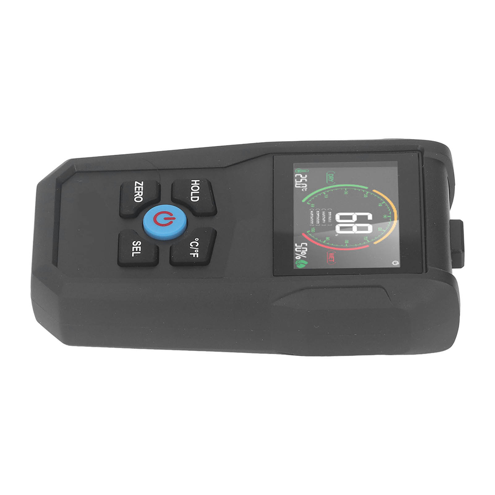 4-in-1 Stiftloser Feuchtigkeitsdetektor, Digitales Lcd-holzfeuchtemessgerät, Feuchtigkeitssensor, Präzise Anzeige, Werkzeug Zur Prüfung Von Wänden Und Materialien.