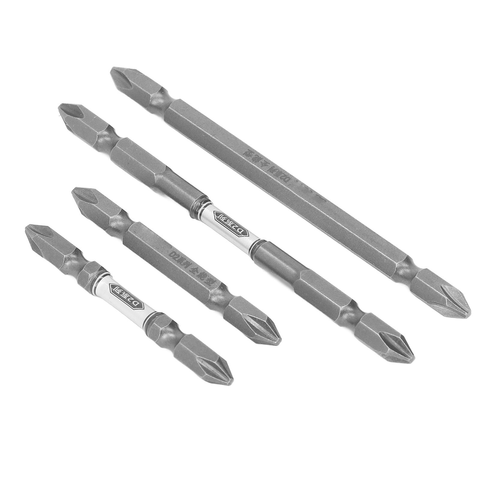 Set Mit 4 Doppelseitigen Elektroschraubendreherbits Aus Legiertem Stahl Mit Starkem Magneten Für Schlagschrauber Und Elektrowerkzeuge