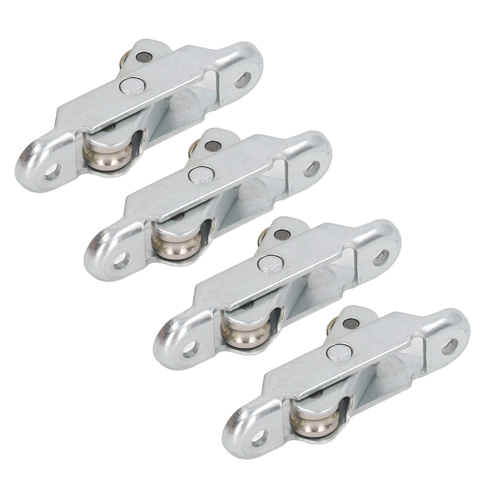 Satz Mit 4 Edelstahl-schienenrollen Für Schiebetüren Und -fenster, Doppelrolle 16 Mm