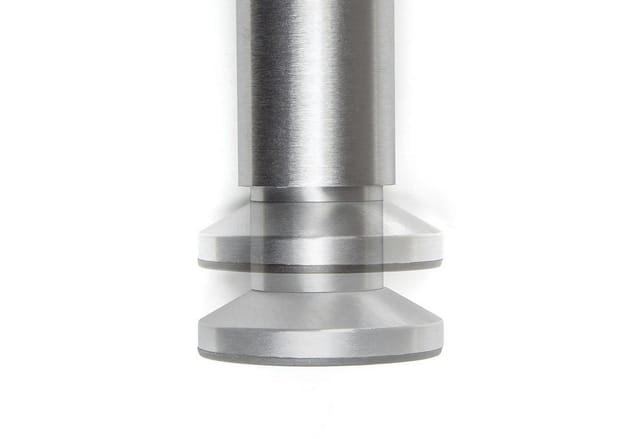 4er Pack - Möbelfuß alpha Alu gebürstet Höhe 50 mm