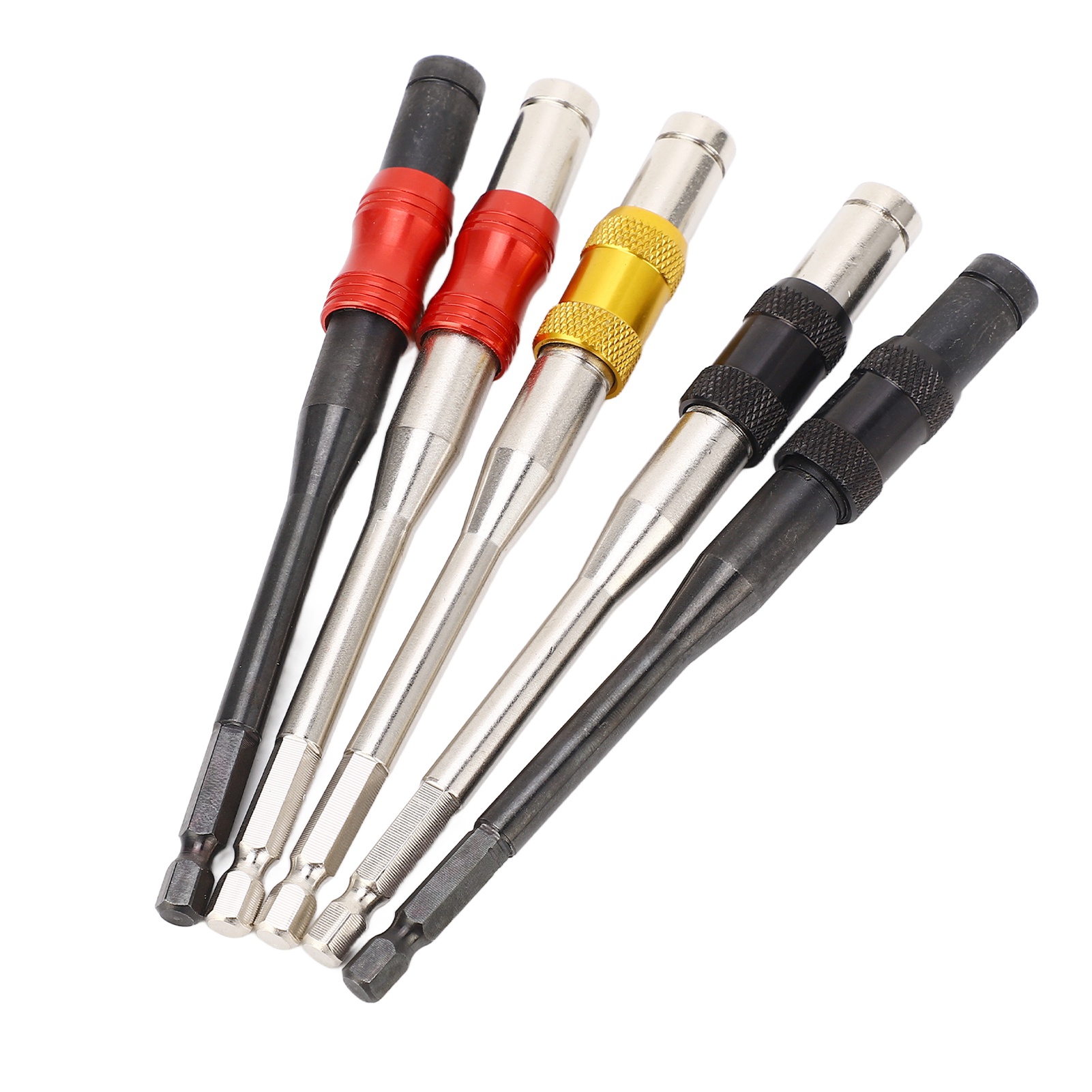 Set Mit 5 Magnetischen 1/4-zoll-sechskant-bohrerverlängerungen Für Schraubendreher, 145 Mm Verlängerungsstange