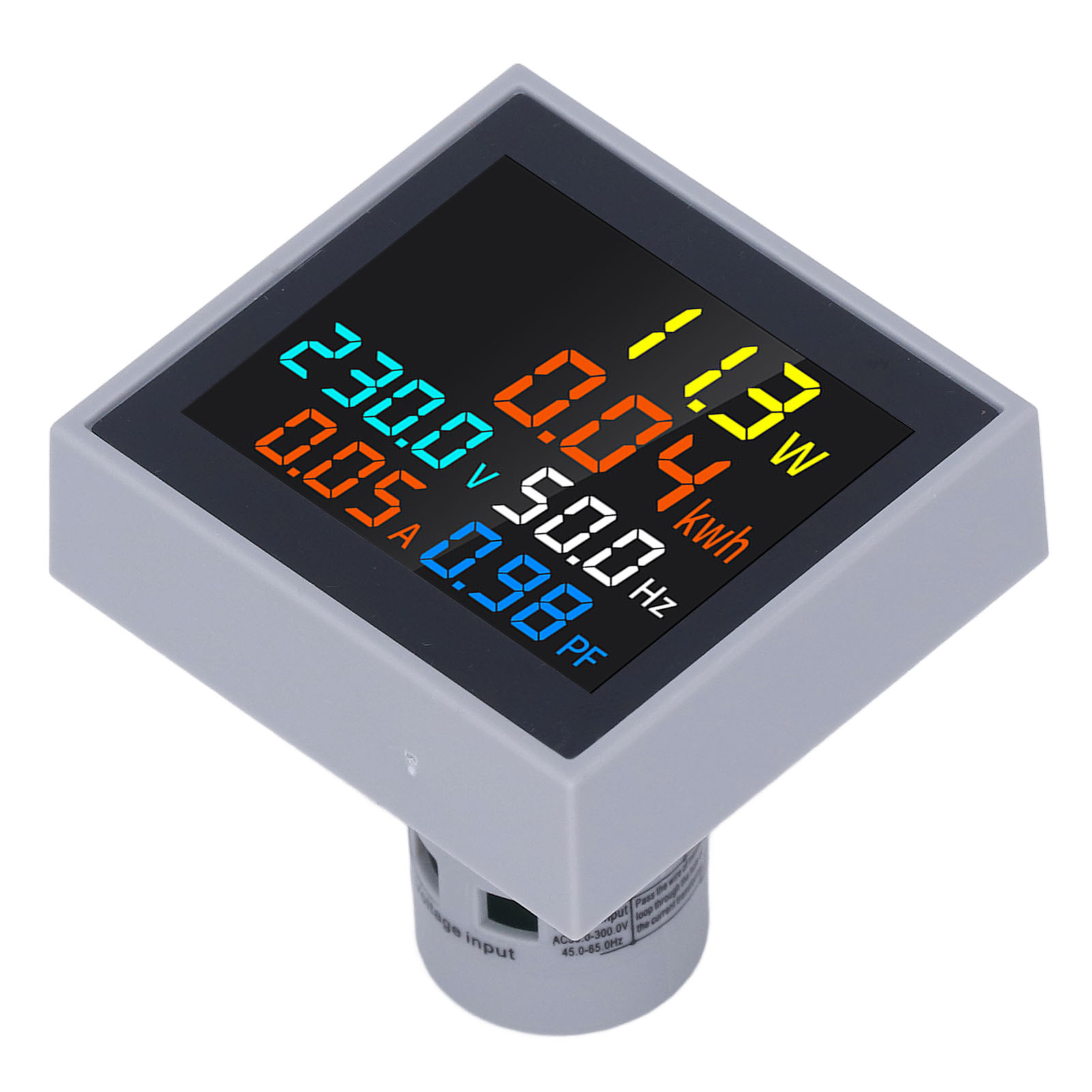 6-in-1 Ac 50-300v Digitalmultimeter, Spannungs-, Strom-, Leistungs- Und Frequenzmonitor, Voltmeter-amperemeter Für Den Heimgebrauch, Spm004, Genaue Elektrische Messung.