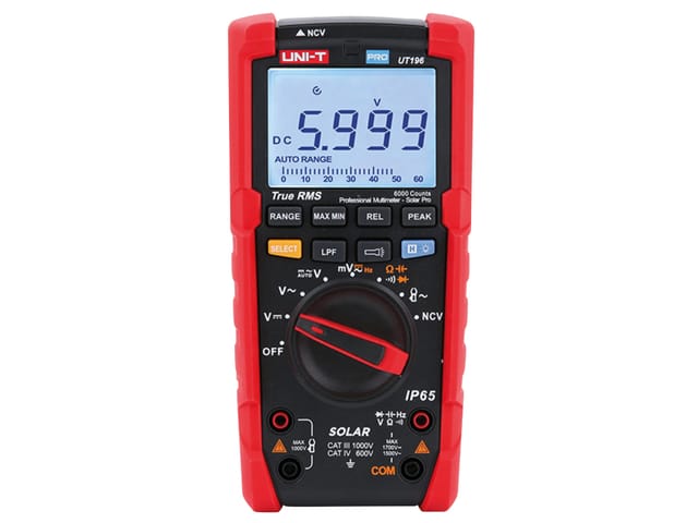 Uni-t - True rms Solar-Multimeter UT196