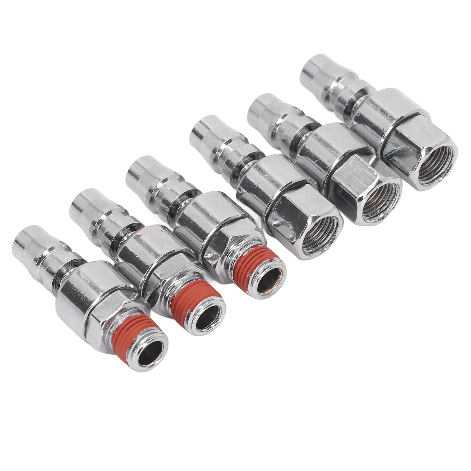 1/4 Npt-drehverschraubung (außen-/innengewinde) Für Pneumatische Verschraubung, Schnellkupplung Aus Gehärtetem Stahl, Industrieschlauchanschluss