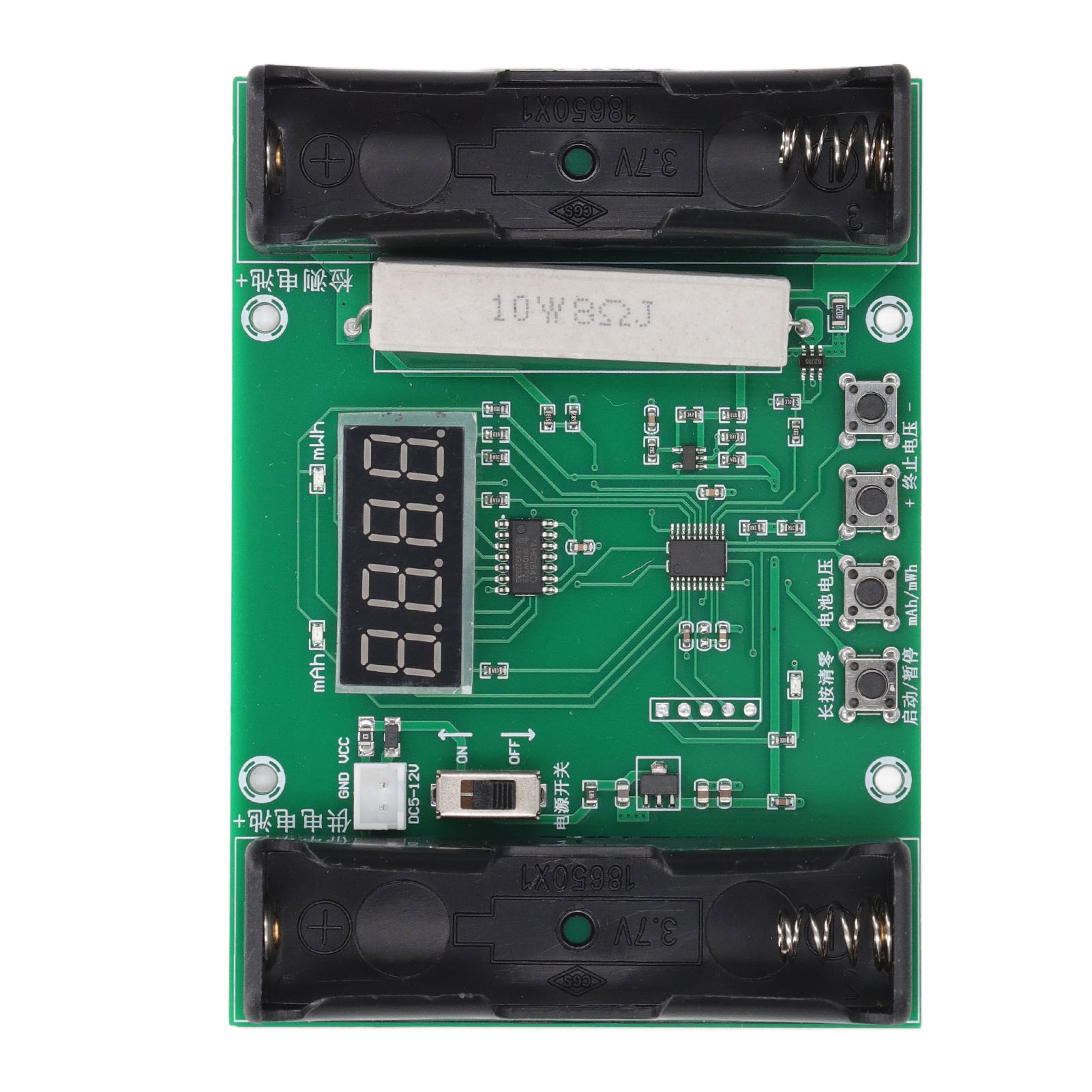 Kapazitätstester Für Lithiumbatterien, Unterspannungsalarm, Automatische Abschaltung, Digitales 5-12v-dc-modul