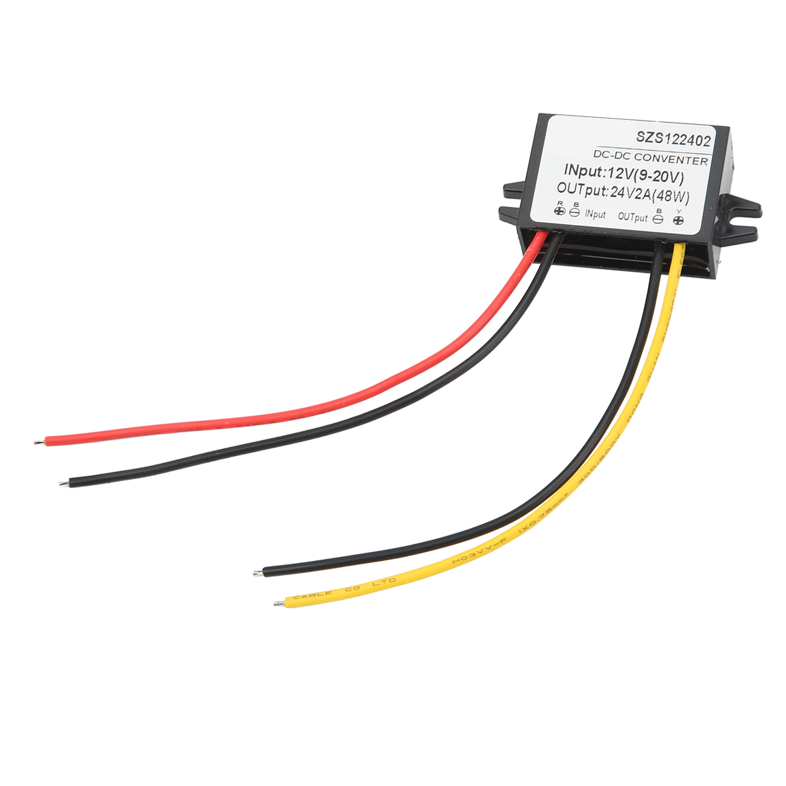 Dc-dc 12v 9-20v Auf 24v 2a Spannungswandler, Ip67 Wasserdicht, Pp-gehäuse, Spannungsregler Für Den Außenbereich