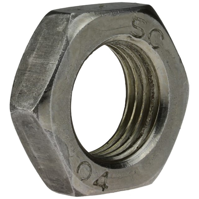 Reidl DIN 439 Sechskantmuttern, Feingewinde M 42, niedrige Form, mit Fase Form B 04 Au blank, Gewindesteigung 1,5 mm
