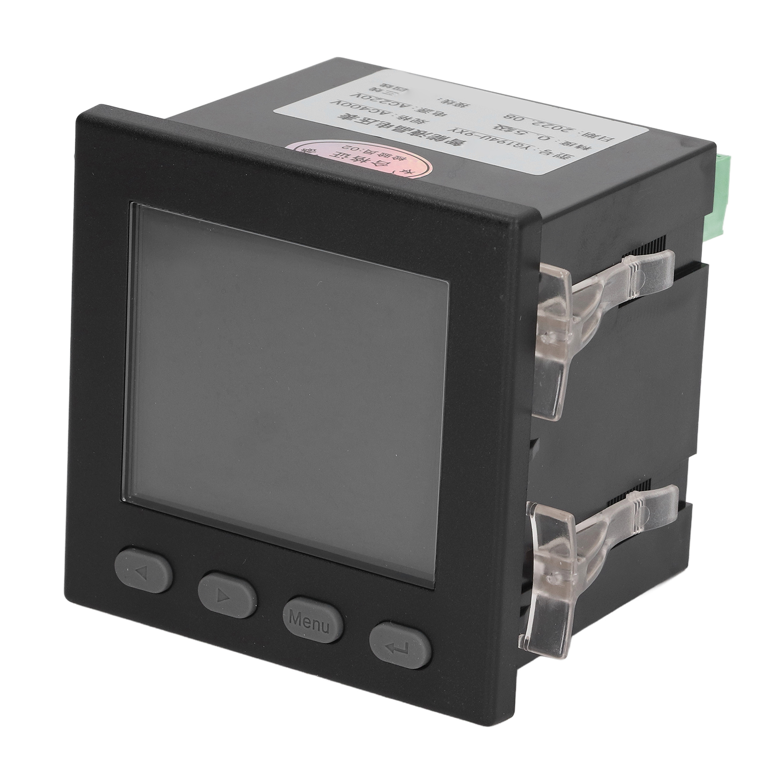 Intelligentes Drehstrom-voltmeter 220 V Ac, Schwarz, Mit Lcd-anzeige, Flammhemmendem Abs-gehäuse, Präziser Spannungsmessung, Modernes Strommessgerät