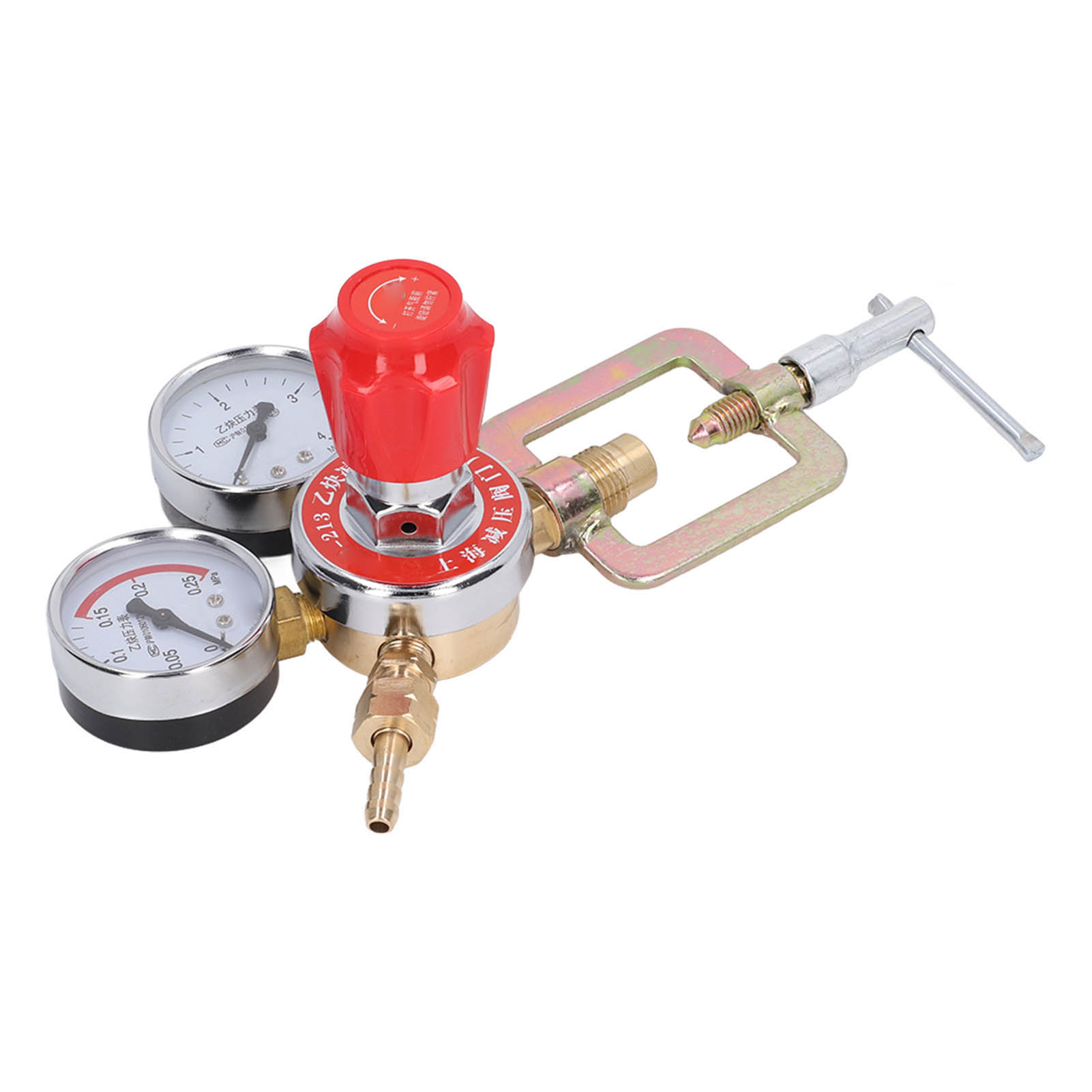 Acetylenregler-set Mit Messing-manometer, Flammendurchschlagsicherung Und Druckregler Für Lötbrenner, Schweißarbeiten Und Professionelle Anwendungen, Robust Und Zuverlässig.